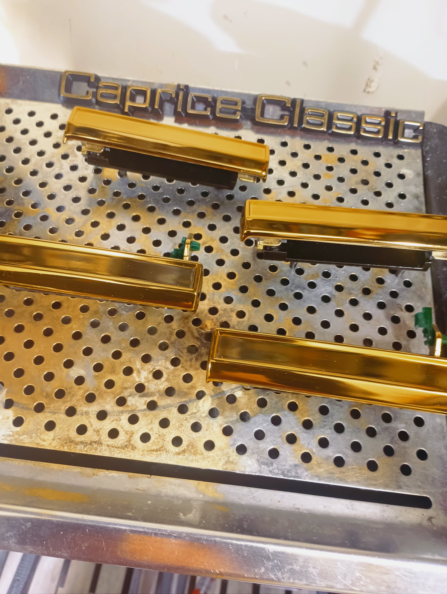 ChromeKarats gold plating work — Gold Caprice Classic Door Trim Moldings